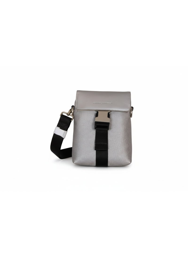 David Jones Womens Handbag Stylish and Durable Everyday Carry | Color Silver (CM7491) - Image 1